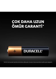 Resim Duracell LR03/MN2400 Alkalin AAA İnce Kalem Pil 2'li 