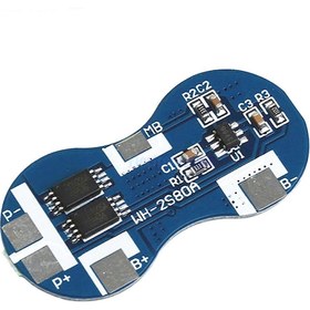 Resim 2S 7.4V 4A Bms 18650 Lityum Pil Li-İon Koruma Modülü 
