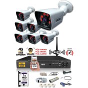 Resim Ids - DS-2021HD-SET7-1TB7 Kameralı 5mp Sony Lensli 1080P Fullhd Güvenlik Kamerası Sistemi - Cepten Izle - 1tb Dış 