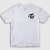 Resim Presmono Unisex Çocuk Beyaz Logo K-Pop Twice T-Shirt 