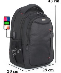Resim Fonksiyonlu Notebook Laptop Bilgisayar Sırt Çantası Su Geçirmez Kumaş 