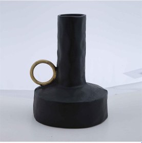 Resim Vitale Metal Yüzüklü Vazo 23 24 31 Cm Renkli 