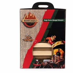 Resim Kostaklı Pratik Mangal Kömürü - Kafesli - Zahmetsiz - 2 Kg 