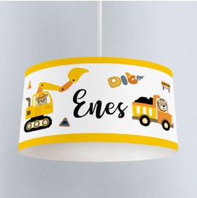 Resim instababyrooms Çocuk Odası Dijital Baskılı Tekli Modern Sarkıt Avize Special Model 0006 