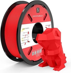 Resim PETG+ 3D Yazıcı Filamenti, PETG+ Filamenti 1,75 mm, Boyutsal Doğruluk +/- 0,02 mm, 1 kg Makara 3D Baskı Filamenti, Kırmızı 