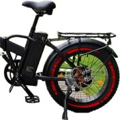 Resim Elektrikli Bisiklet Send Nudes + Şerit Lastik Yazısı 8Adet Lastik Sticker Rks E-Bike Lastik Stikeri Kırmızı 