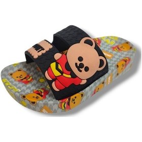 Resim Gezer 16256-25 Biscuit Ayıcık Figürlü Erkek Çocuk Terlik 25-29 Siyah 