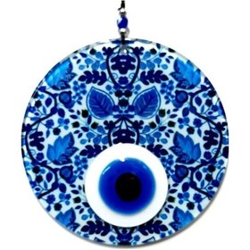 Resim Yaprak Desenli El Yapımı Cam Nazar Boncuğu Yaprak Desenli Cam Duvar Süsü 02-10mm 5yards 