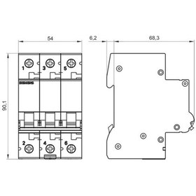 Resim Siemens 5Sl6320 C3x20 A 6Ka Wotomat N11.888 