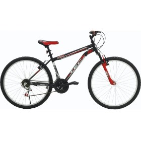 Resim Belderia Tec Titan 24" Jant 21 Vites V-Fren Siyah-Kırmızı Dağ Bisikleti 