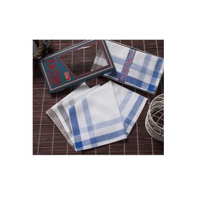 Resim Fatih Kutulu 40x40 cm Düzine 12 Adet Kumaş Mendil FM 03 