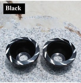 Resim Tongdashop 6 Renkli Elektrikli Araç Modifiye Alaşım Çatal Burcu Siyah 