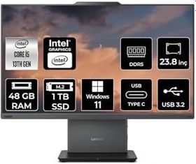 Resim LENOVO ThinkCentre Neo 50a G5 i5 13420H 48GB DDR5 1TB SSD 23.8" FHD W11H All in One & PER4 Bellek 