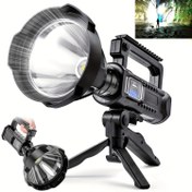 Resim 3 Stil USB Şarj Edilebilir, LED Spot Işıklı Fenerler, Yüksek Lümen, Yükseltilmiş XHP70/XHP50/XPE, 4 Modlu Parlak Arama Lambası, Kamp, Yürüyüş, Balıkçılık, Avcılık Macera Devriye Feneri ile Braketli Taşınabilir Torc 