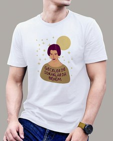 Resim Geceler de Sokaklar da Benim Erkek Tişört 