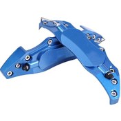 Resim Yaleker Alüminyum Fren Kaliper Korumalı Kapaklar Mavi, 1 Çift - 16-17 İnç Jantlar İçin, Dayanıklı Ve Kolay Kurulum 