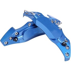 Resim Yaleker Alüminyum Fren Kaliper Korumalı Kapaklar Mavi, 1 Çift - 16-17 İnç Jantlar İçin, Dayanıklı Ve Kolay Kurulum 