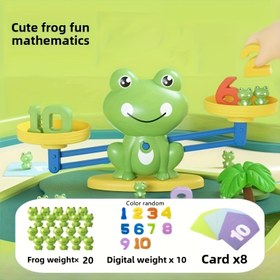 Resim Kurbağa Dengesi Matematik Oyuncak - Yeşil Plastik, Gençler İçin Etkileşimli Ağırlık Yığın ve Sayma Oyunu, Mantıksal Düşünme ve İntellectual Gelişim İçin İdeal, Eğitici Oyuncak | Etkileşimli Öğrenme | Dayanıklı Oyuncak 