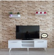 Resim Mobilya Sepeti ( Ms 70 ) Mdf Tv Ünitesi Dolabı,Raflı,Beyaz 