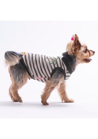 Resim Palm Embroline Tişört Kedi Köpek Tişörtü-kedi Köpek Kıyafeti 