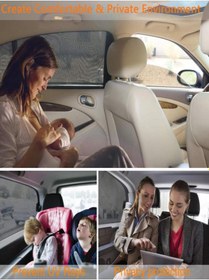 Resim Araç Yan Cam Güneşlik Anne Bebek Emzirme Araba Kapı Camı Perdesi Çocuk Koruyucu Oto Sineklik Örtüsü 