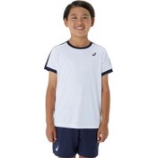 Resim Asics Boys Tennis Top Unisex Çocuk Beyaz Tişört 
