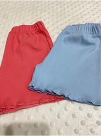 Resim ARYA BABY Kız Bebek 2 Li Salaş Şort Tek Alt Çocuk Tayt 