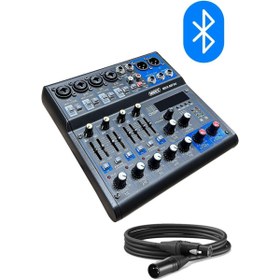 Resim AyrStore MDX-06FXU Ses Mikseri Stüdyo Kayıt İçin 6 Kanal Ses Kartlı 99 DSP Efektli (+48V-USB-B 