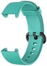 Resim Mi Watch Lite Kordon Akıllı Saat Bileklik Kordonu Silikon Kayış Kordon + Ppma Nano Ekran Koruyucu Turkuaz 