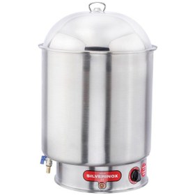 Resim Işıkgaz Silverinox Elektrikli 23 Lt Süt Mısır Haşlama Kazanı Makinesi 