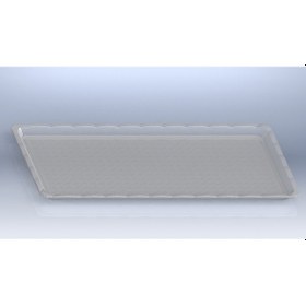 Resim Tepsi Kırılmaz Şeffaf No:2 17x32x1 Cm Metalik 