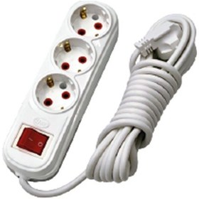 Resim 3'LÜ (ÜÇLÜ) 2 MT Anahtarlı Grup Priz 