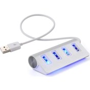 Resim Alfais 4399 USB Hub 4 Port Çoklayıcı Çoğaltıcı Işıklı 