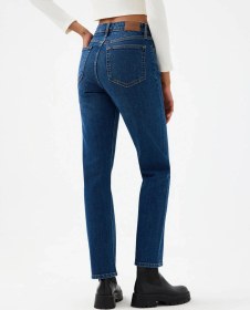 Resim Loft Comfort Straight Comfort Fit Lacivert Kadın Jean Pantolon Lf2037063 Lacivert 