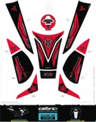 Resim Calıbrex Yamaha Mt-25 2020- Tank Pad Full Set Kırmızı 