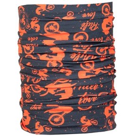 Resim Ride To Love Motosiklet Desenli Dikişsiz Çok Amaçlı Bandana 