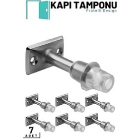 Resim Bfs Kapı Tamponu - Silikonlu Kapı Takozu - Kapı Stoperi 7 Adet 