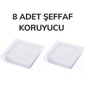 Resim RELATOS 8 Adet Silikon Şeffaf Koltuk Mobilya Masa Beyaz Eşya Yazıcı Koruyucu Kaydırmaz Yıkanır Pedler 