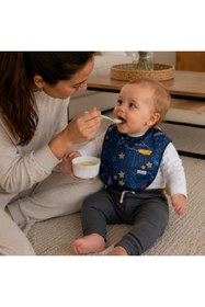 Resim mammam always by your side Minik Astronotlar Bebek Mama Önlüğü (6-24 Ay) 