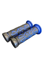 Resim Ümit BİSİKLET ELCİK BMX KAUÇUK 120MM ÇİFT SİYAH MAVİ 