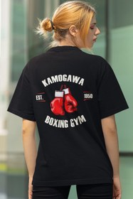 Resim POPULUS Anime Hajime No Ippo Kamogawa Boxing Gym Tişört 