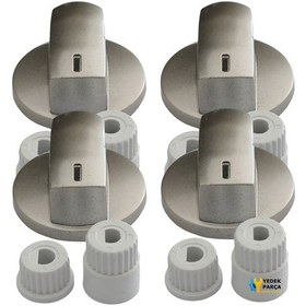 Resim Universal Düğme 4 Lü Takımı Ankastre Set Üstü Ocak Düğmesi 