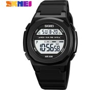 Resim Hanyang Siyah 3 Skmeı Japonya Dijital Hareketi LED Işık Erkek Spor Saatler 5bar Su Geçirmez Chrono Ikili Zaman Kol Saati Erkek Saat Reloj Hombre (Yurt Dışından) 