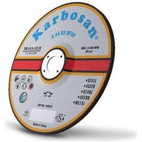 Resim Karbosan Metal Taşlama Diski 230x8,0x22,23 