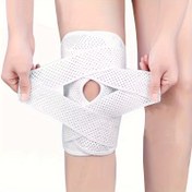 Resim 1 adet Menics ayarlanabilir dizlik, yan stabilizatörü ile %100 polyester orta esnek kumaş, yan stabilizatörlü ayarlanabilir diz destesi 