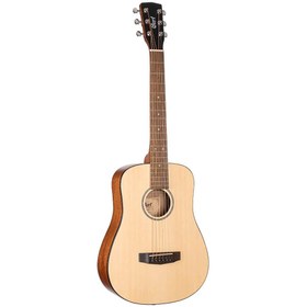 Resim Cort AD MINI OPW Akustik Gitar | 3/4 Ölçek Çantalı - Walnut 