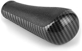 Resim aqxreight Karbon Fiber Desen Araba Vites Topuzu Kafa Aksesuarı Zarif Moda Tasarım Araç Için Ana Yedek 