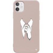 Resim iPhone 11 Kravat Telefon Kılıfı 