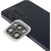 Resim Apple iPhone 11 Pro Kamera Lens Koruma Parlak Taşlı Şık Tasarım 