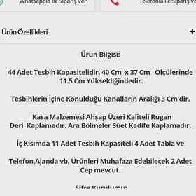 Resim Şifreli Tesbih Çantası | 44 Bölmeli VIP Koleksiyon Modeli - Şifreli özel ürün / intl 